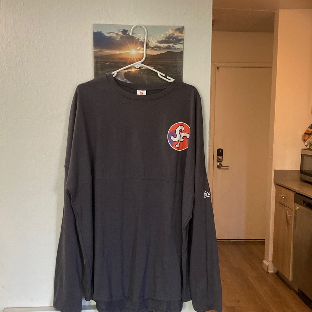 Stylish Gray Crewneck Sweater with Logo
